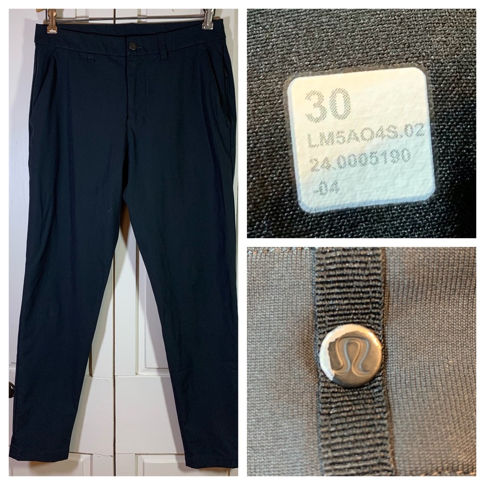 Lululemon Men's ABC Pant 30x29 Slim Gray Performance Stretch Commuter Trousers
